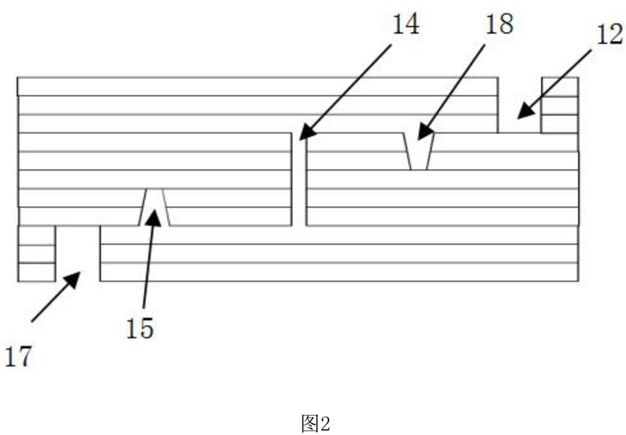 5G信號(hào)穩(wěn)定傳輸?shù)娜嵝跃€(xiàn)路板剖面圖